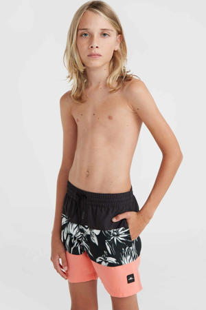 zwemshort Cali Block zwart/roze