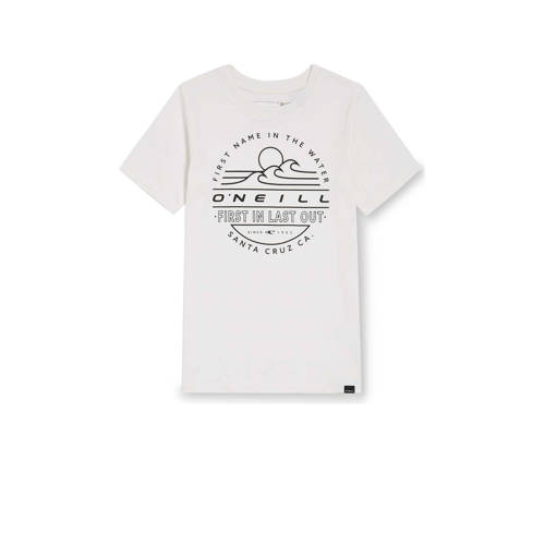 O'Neill T-shirt met printopdruk wit Jongens Katoen Ronde hals Printopdruk