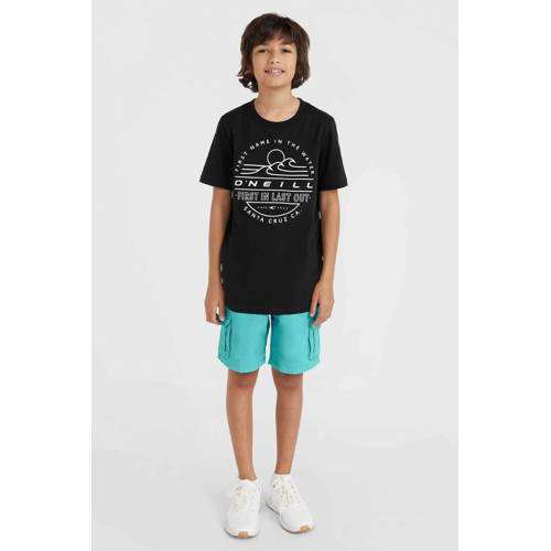 O'Neill T-shirt met printopdruk zwart Jongens Katoen Ronde hals Printopdruk 128