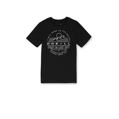 O'Neill T-shirt met printopdruk zwart Jongens Katoen Ronde hals Printopdruk - 104