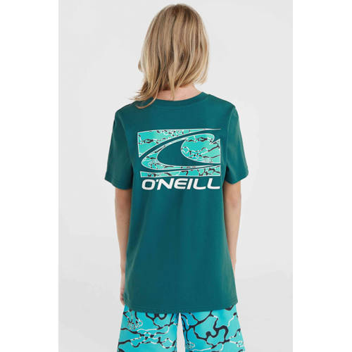 O'Neill T-shirt met backprint groen Jongens Katoen Ronde hals Backprint 116