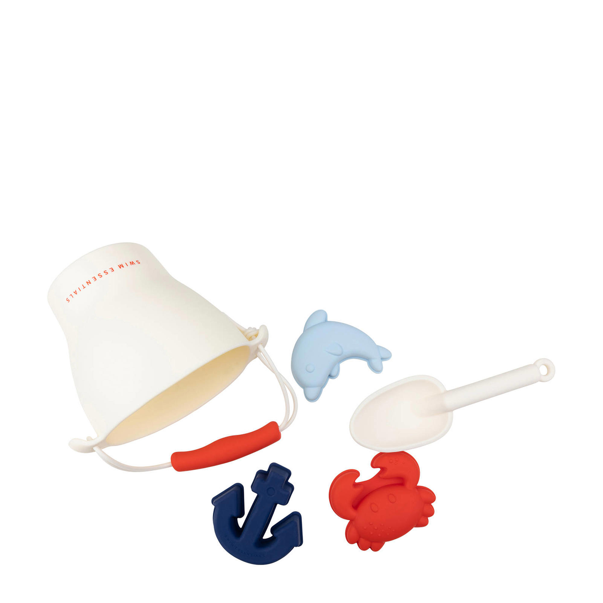 Swim Essentials oceaan strand set met emmer, schep en drie vormen ...
