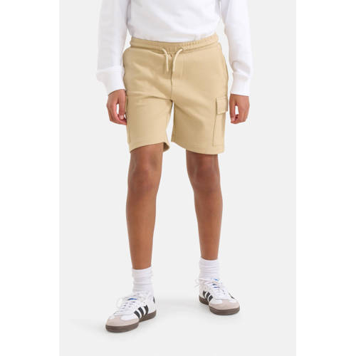 Shoeby sweatshort zand Beige Jongens Katoen Effen 98 104