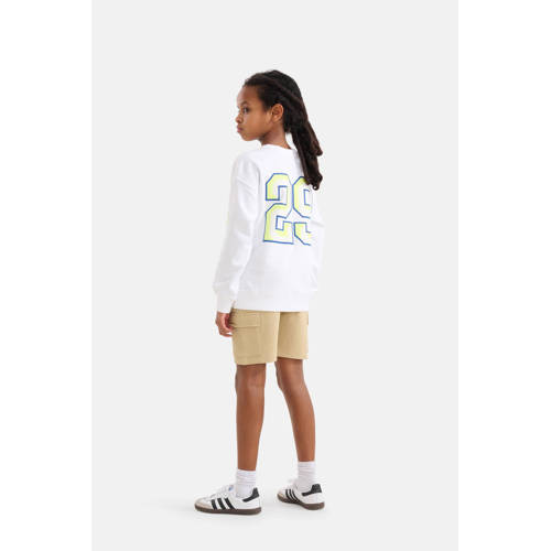 Shoeby sweatshort zand Beige Jongens Katoen Effen 98 104