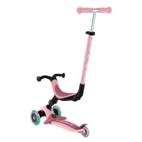 Globber Go Up Active Lights Pastel Pink Loopfiets Roze