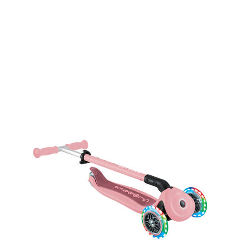 Globber Go Up Active Lights Pastel Pink Loopfiets Roze