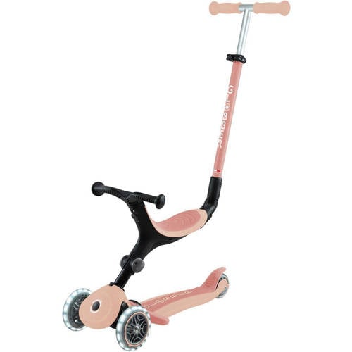 Globber Go Up Active Lights Peach Loopfiets Oranje