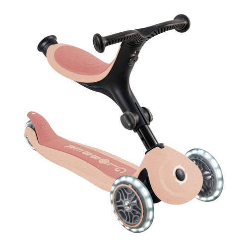 Globber Go Up Active Lights Peach Loopfiets Oranje