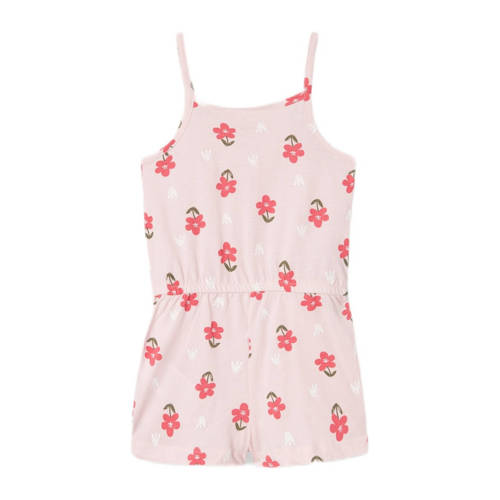 name it MINI playsuit NMFVIGGA met all over print lichtroze donkerroze Meisjes Katoen Ronde hals 110