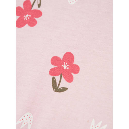Name it MINI playsuit NMFVIGGA met all over print lichtroze donkerroze Meisjes Katoen Ronde hals 110