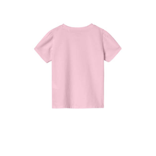 name it MINI T-shirt NMFFAE met printopdruk lichtroze Meisjes Stretchkatoen Ronde hals 80