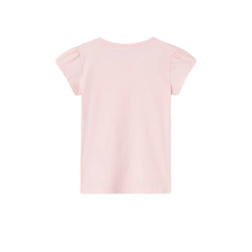 name it MINI T-shirt NMFFEDORA met printopdruk lichtroze Meisjes Katoen Ronde hals 80