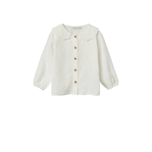NAME IT MINI blouse NMFFEFONA wit Meisjes Viscose - 104