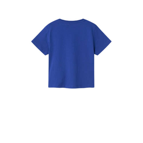 Name it MINI T-shirt NMMVAGNO met printopdruk hardblauw Jongens Katoen Ronde hals 122 128