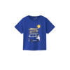 NAME IT MINI T-shirt NMMVAGNO met printopdruk hardblauw