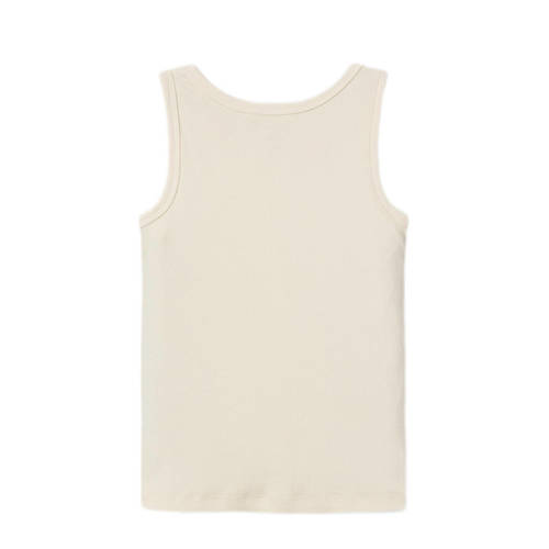 name it KIDS top NKFFRISKE met hartjes beige Meisjes Stretchkatoen Ronde hals 116