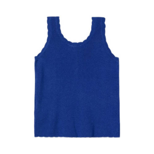 name it KIDS ribgebreid singlet NKFFILISA hardblauw Top Meisjes Viscose Ronde hals 116
