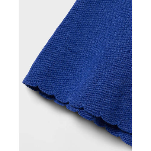 name it KIDS ribgebreid singlet NKFFILISA hardblauw Top Meisjes Viscose Ronde hals 116