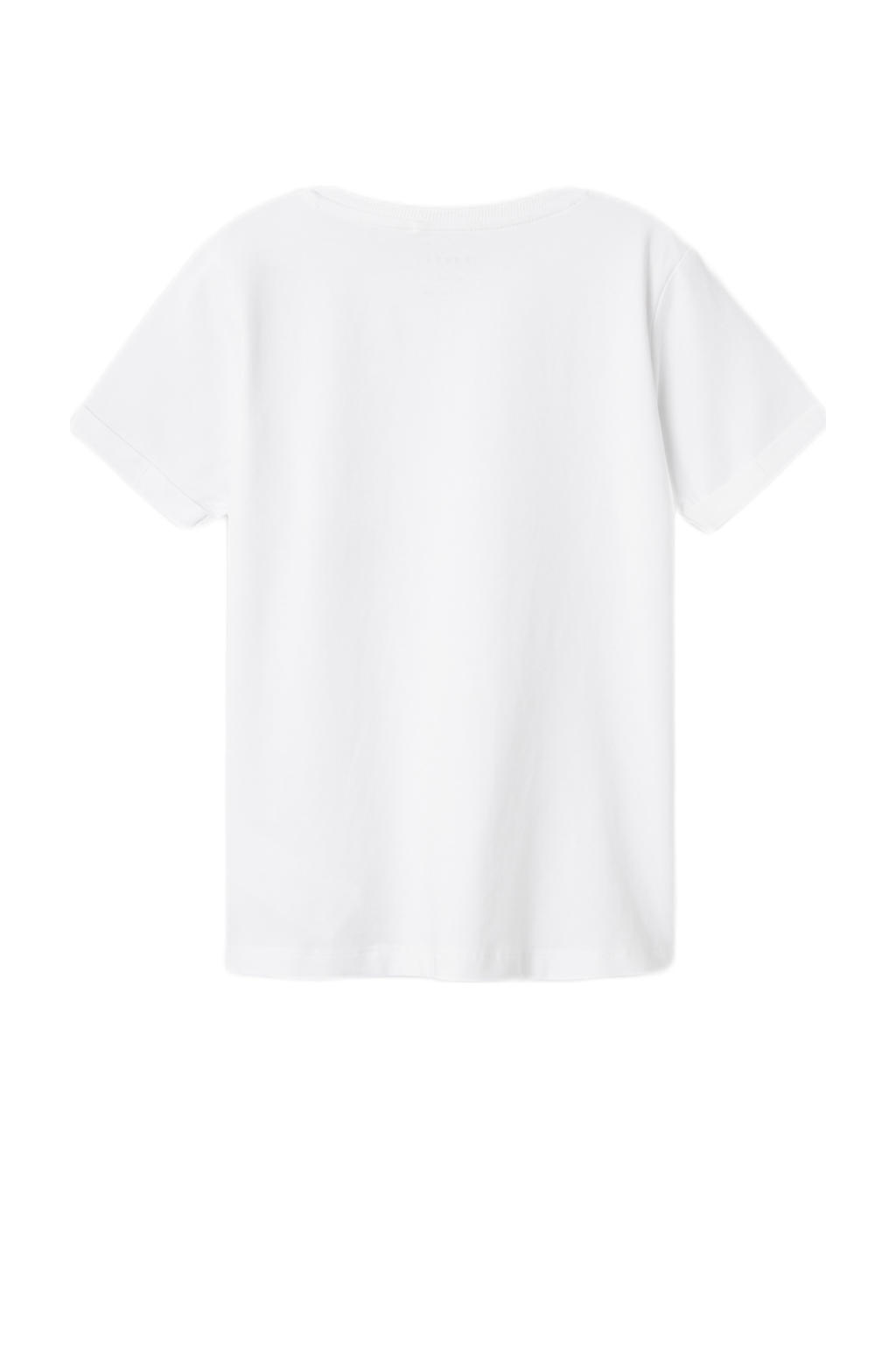 NAME IT KIDS T-shirt NKMVUX met printopdruk wit