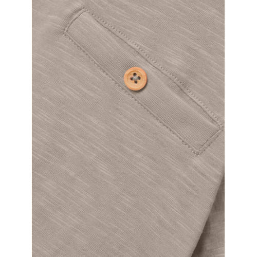 name it KIDS T-shirt NKMVINCENT grijszand Beige Jongens Katoen Ronde hals 92