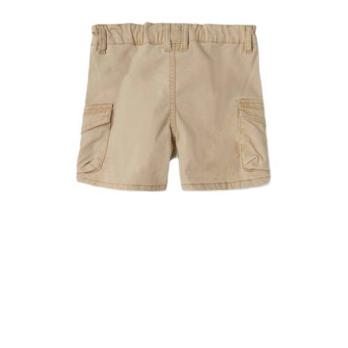 Name it MINI loose fit cargo short NMMBEN beige Korte broek Jongens Stretchkatoen 104