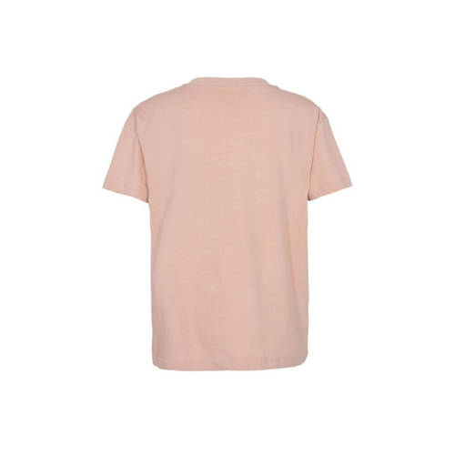 Sofie Schnoor T-shirt lichtroze Meisjes Katoen Ronde hals Effen 140