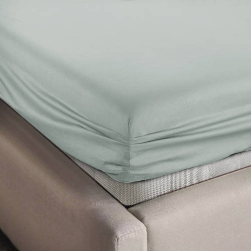 NOUS Kids ledikant hoeslaken jersey 60x120 lichtgroen Effen 60*120