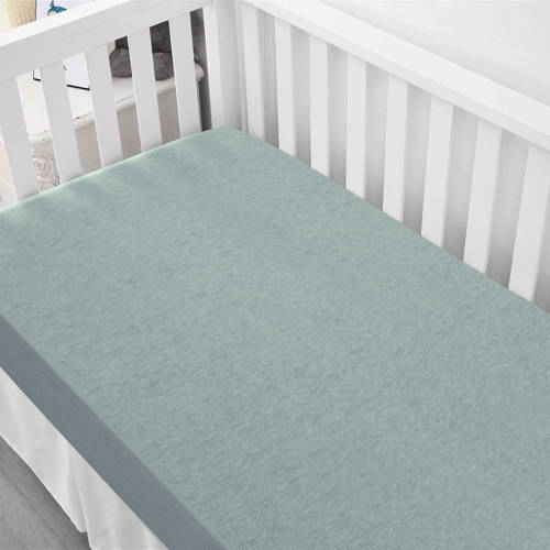 NOUS Kids ledikant hoeslaken jersey 60x120 lichtgroen Effen 60*120