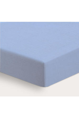 ledikant hoeslaken jersey 60x120 lichtblauw