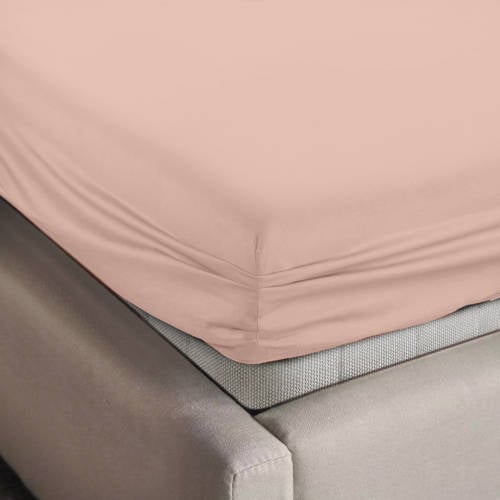 NOUS Kids peuter hoeslaken jersey 70x150 roze Effen 70*150