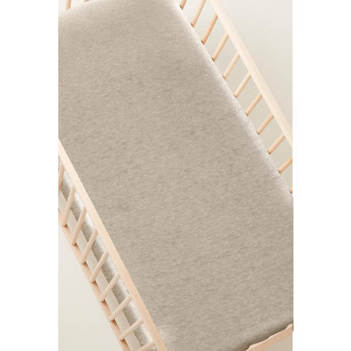 NOUS Kids ledikant hoeslaken jersey 60x120 beige Effen 60*120