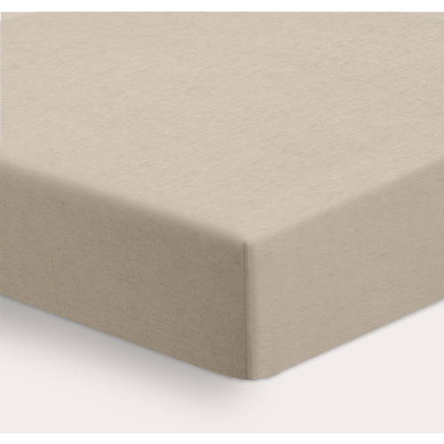 NOUS Kids ledikant hoeslaken jersey 60x120 beige Effen 60*120 afbeelding