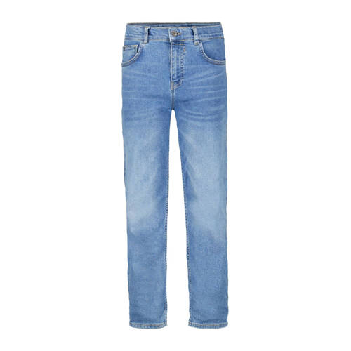 Garcia tapered fit jeans Dalino medium used Blauw Jongens Denim Effen