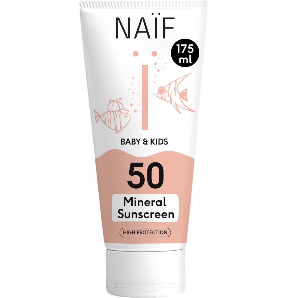 NAÏF Baby & Kids minerale zonnebrandcrème factor 50 - 175 ml