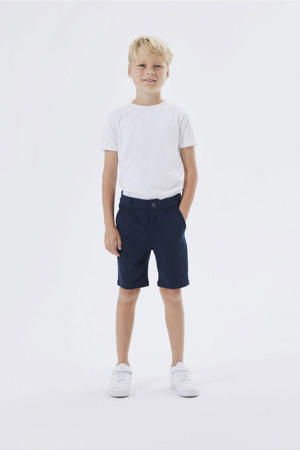 slim fit bermuda NKMSILAS donkerblauw