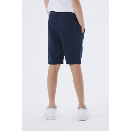 name it KIDS slim fit bermuda NKMSILAS donkerblauw Korte broek Jongens Viscose 116