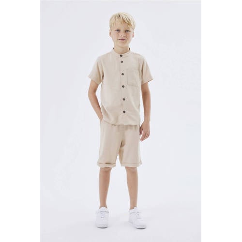 name it KIDS casual short NKMFAHER beige Korte broek Jongens Viscose Effen 116