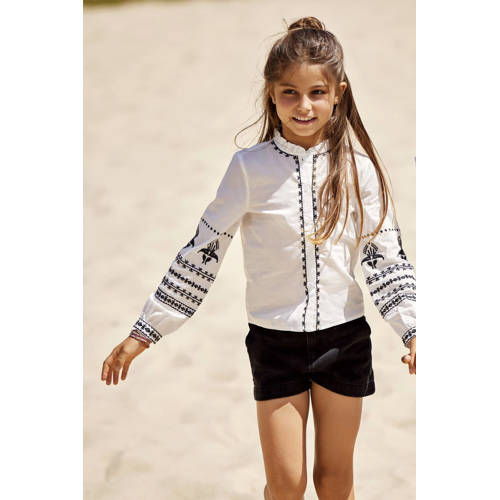 Only KIDS GIRL regular fit denim short KOGCOMET washed black Korte broek Zwart 116