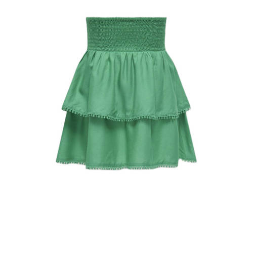 Only KIDS GIRL rok KOGDOTTY Groen Meisjes Viscose Effen 158