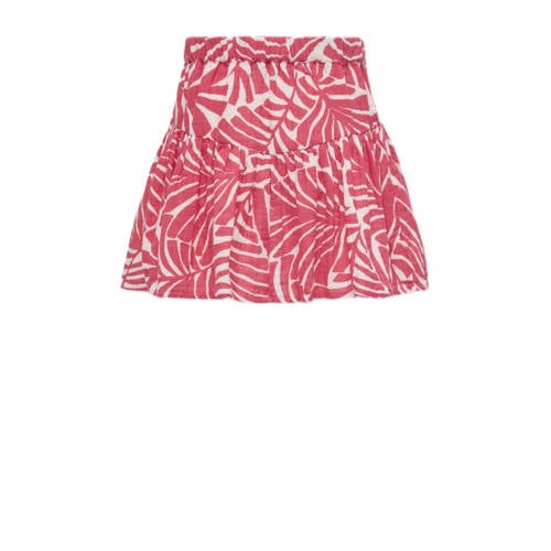 Only KIDS GIRL skort KOGTHYRA MEXICANA met all over print donkerroze wit Rok Meisjes Katoen 134