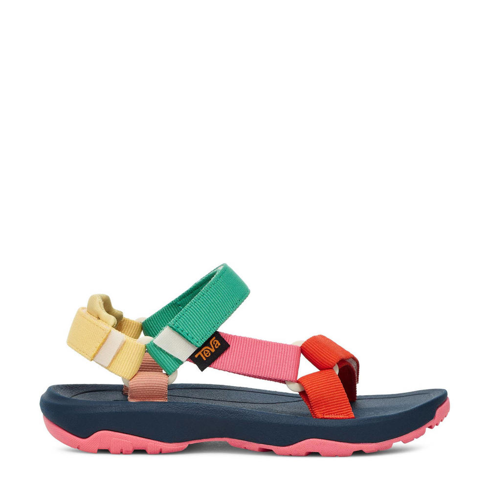 Multikleurige meisjes Teva sandalen van textiel met klittenband