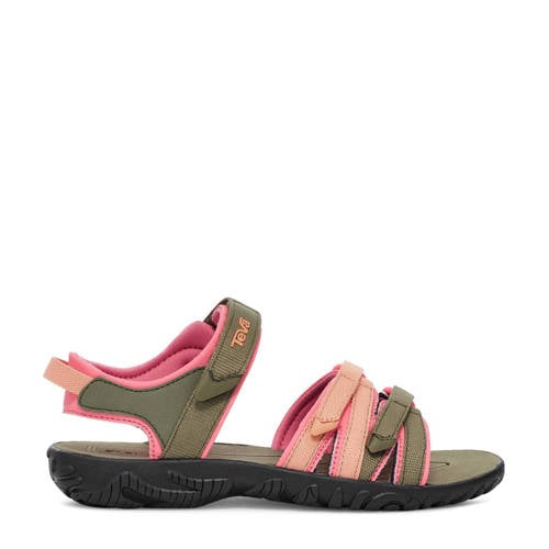 Teva sandalen olijfgroen/roze Meisjes Textiel