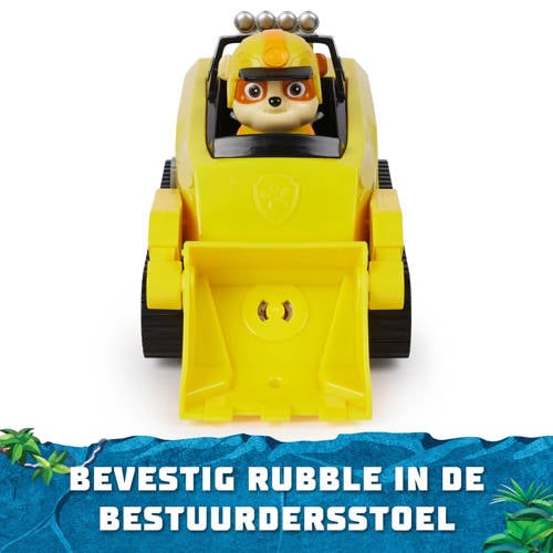 Paw Patrol Jungle Pups Rubble Neushoorn voertuig Speelvoertuig