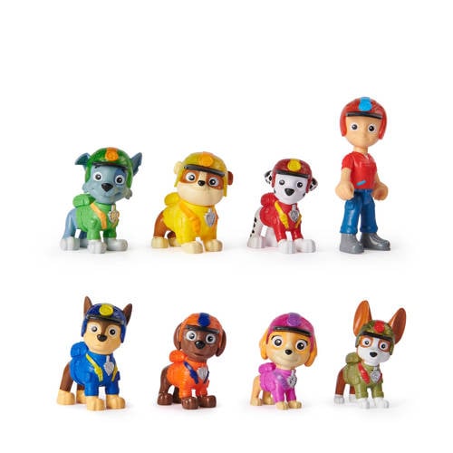 Paw Patrol Jungle Pups cadeauset met 8 speelfiguren Speelfiguur