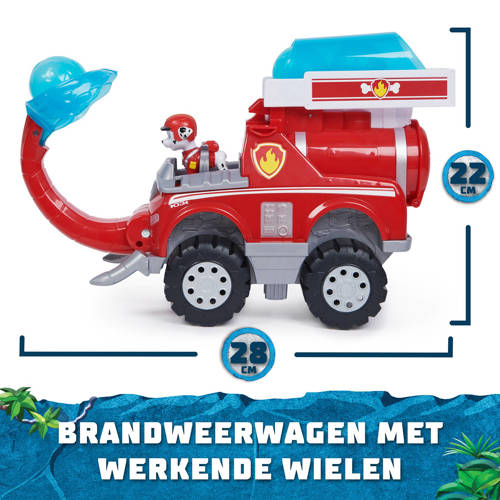 Paw Patrol Jungle Pups Marshall's Olifant brandweerwagen met projectielwerper Speelvoertuig