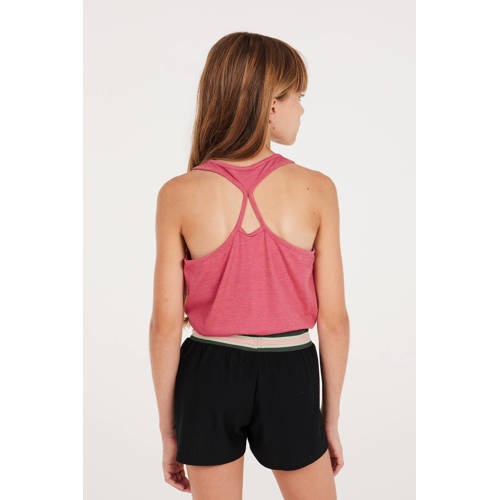 Protest singlet met printopdruk roze wit Meisjes Katoen Ronde hals Printopdruk 116