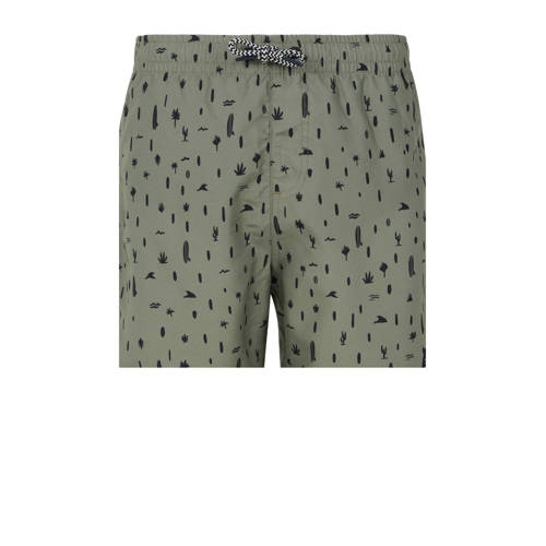 Protest zwemshort PRTSAUL JR groen Jongens Polyester All over print 104