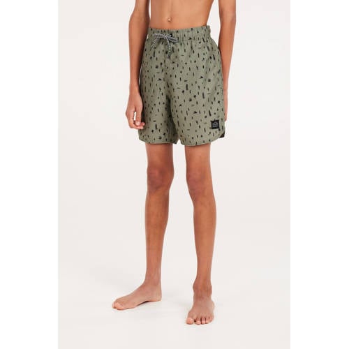 Protest zwemshort PRTSAUL JR groen Jongens Polyester All over print 104