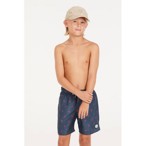 Protest zwemshort PRTFONZ JR donkerblauw Jongens Polyester All over print 104