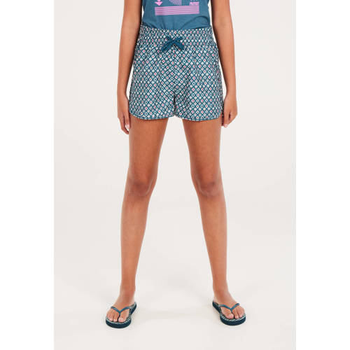 Protest casual short met all over print blauw wit rood Korte broek Meisjes Polyester 152